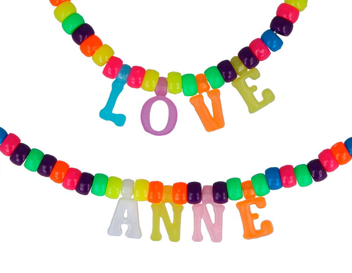 Innspiro Set de 2 Sacs de Perles en Plastique (Lettres, Chiffres et Cylindres)