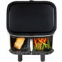Domo DO537FR Friteuse à air chaud Double cuve 8 L Noir