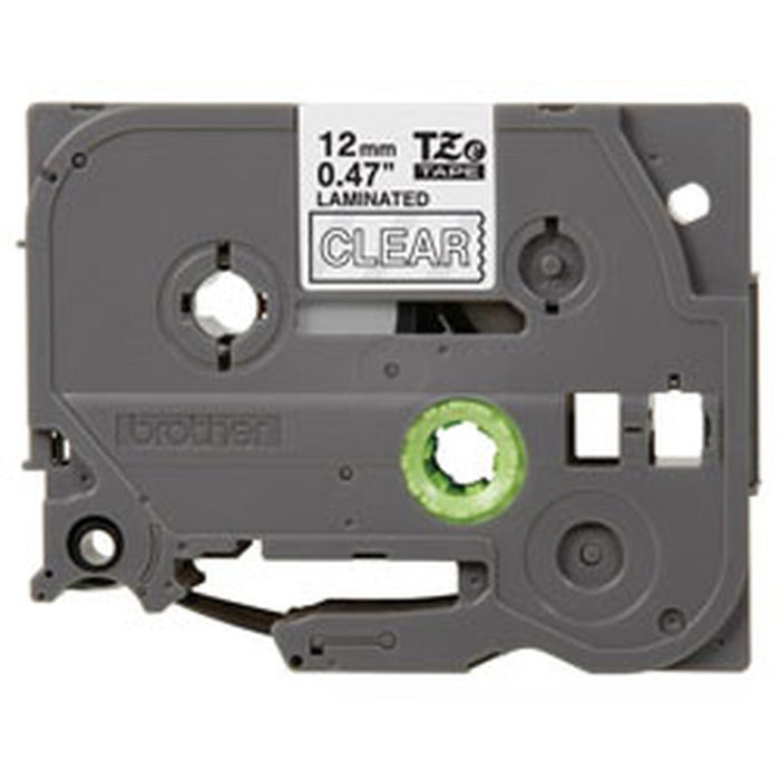 Brother Ruban d'étiqueteuse TZE-135 / TZE135 texte blanc sur fond transparent