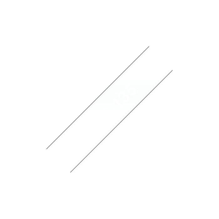 Brother Ruban d'étiqueteuse TZE-135 / TZE135 texte blanc sur fond transparent