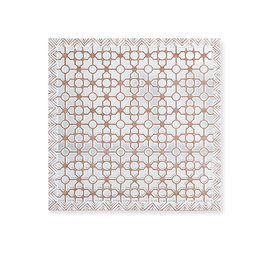 Giner Y Colomer Cabecero, Tête de lit décoratif en MDF blanc décapé avec miroir, 120 x 120 x 3 cm