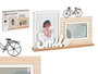Giftdecor Porte-photos Double Smile 40x27x6 cm Bois MDF Marron Noir (Set de 6)