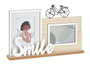 Giftdecor Porte-photos Double Smile 40x27x6 cm Bois MDF Marron Noir (Set de 6)