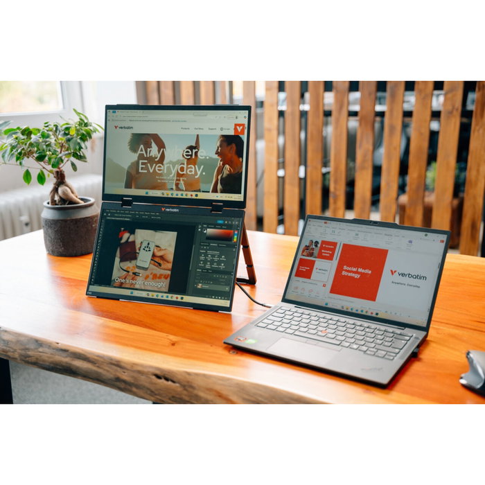 Verbatim Moniteur Portable Double 15,6 pouces Full HD Verbatim Moniteur Portable Double 15,6 pouces Full HD