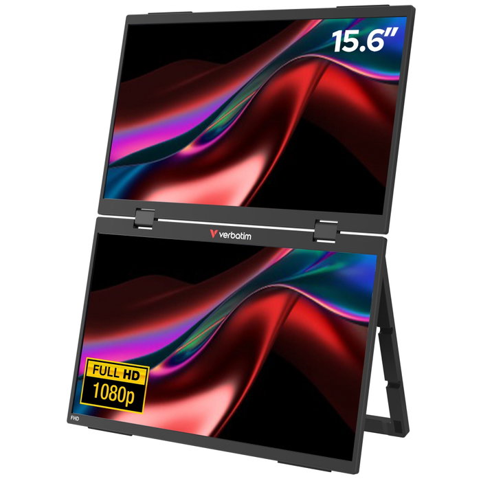 Verbatim Moniteur Portable Double 15,6 pouces Full HD Verbatim Moniteur Portable Double 15,6 pouces Full HD