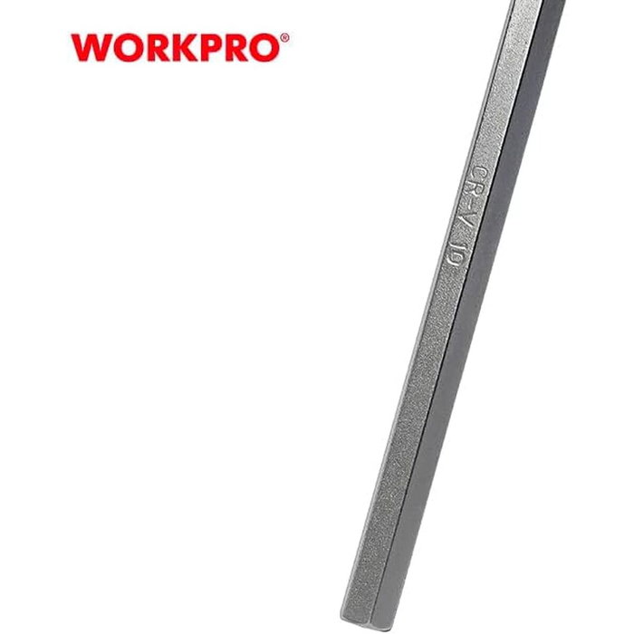 Workpro Jeu de Clés Allen Hexagonal 9 Pièces (1,5 à 10 mm)