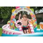 Intex Aire de jeux Piscine gonflable pour enfants Royaume des bonbons 295 x 191 x 130 cm avec toboggan, aspergeur et accessoires