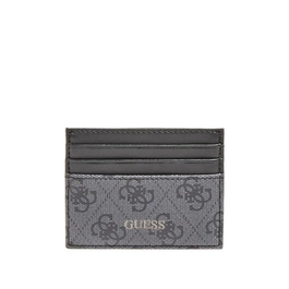 Guess Porte-cartes en cuir Vezzola Noir pour Hommes - Accessoire de mode