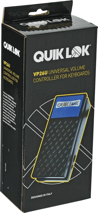 QUIKLOK Pédale de Volume pour Clavier - Jack Stéréo, Câble 1,88 m - Compatible Korg, Roland, Yamaha, Kurzweil, Ensoniq