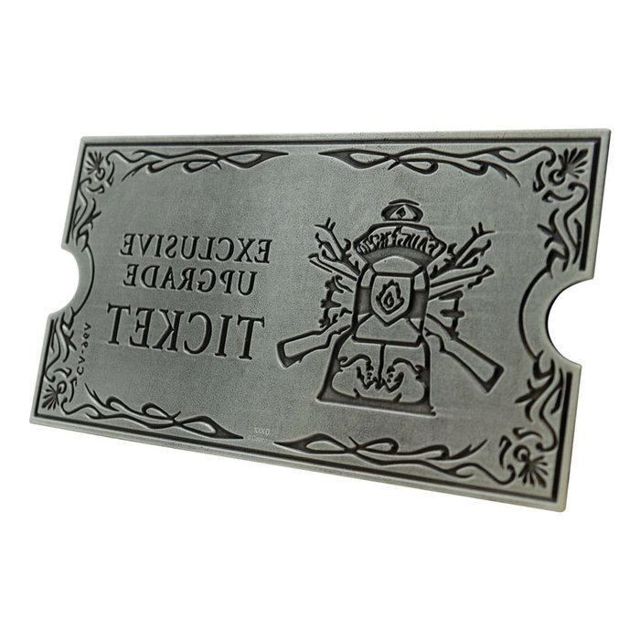 Resident Evil 4 réplique 1/1 Metal Exclusive Upgrade Ticket Resident Evil 4 réplique 1/1 Metal Exclusive Upgrade Ticket