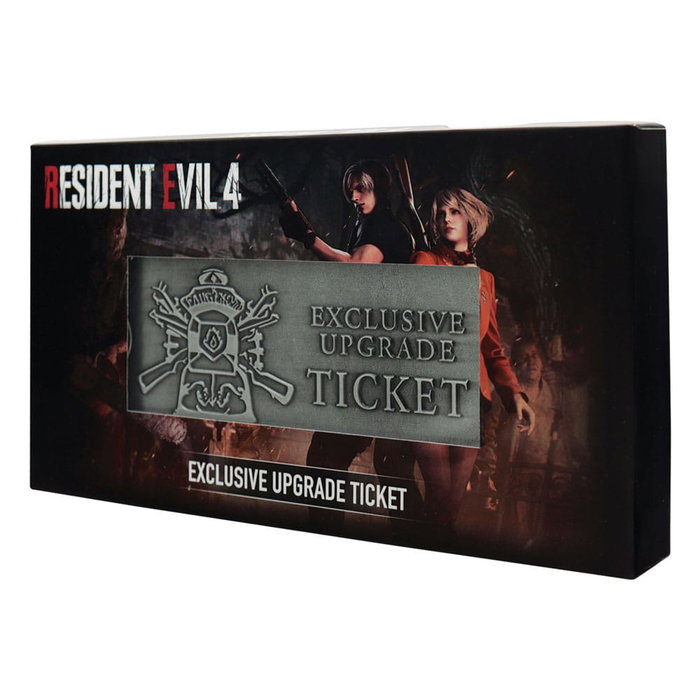 Resident Evil 4 réplique 1/1 Metal Exclusive Upgrade Ticket Resident Evil 4 réplique 1/1 Metal Exclusive Upgrade Ticket