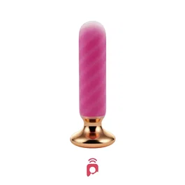 Honey Play Box Rose Twister - Bouchon anal vibrant rose rechargeable