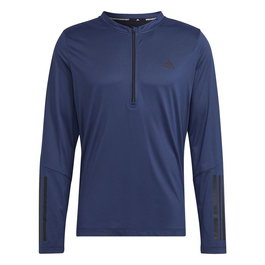 T-shirt à manches courtes homme Adidas 1/4-Zip Bleu foncé 39
