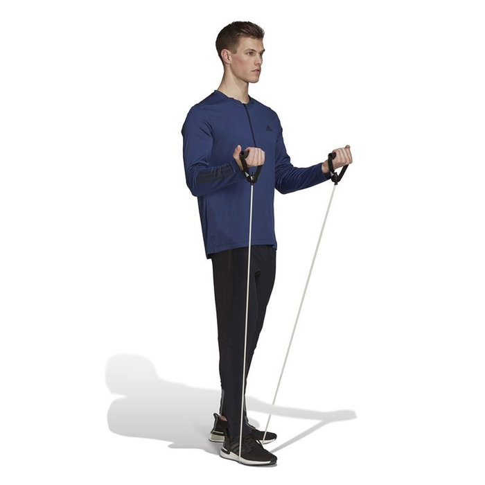 T-shirt à manches courtes homme Adidas 1/4-Zip Bleu foncé 39