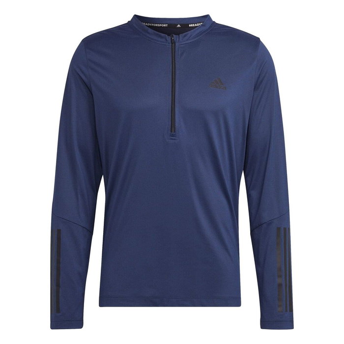 T-shirt à manches courtes homme Adidas 1/4-Zip Bleu foncé 39