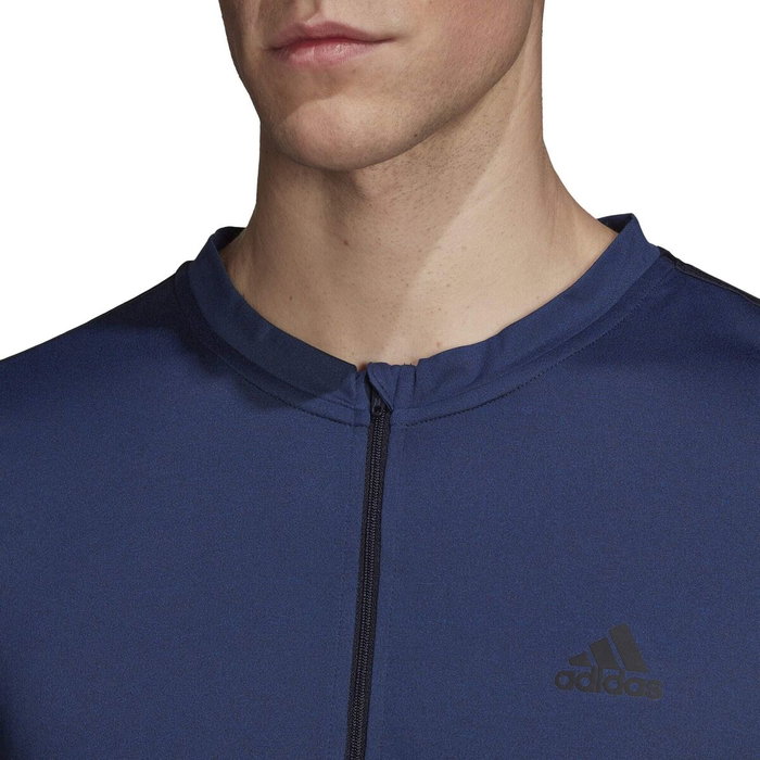 T-shirt à manches courtes homme Adidas 1/4-Zip Bleu foncé 39