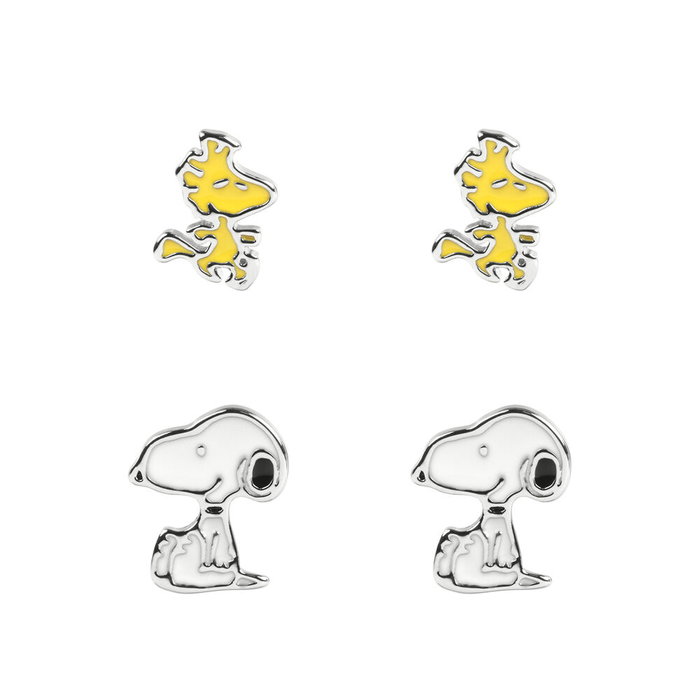 PEERS HARDY Set de 2 Paires de Boucles d'Oreilles Snoopy - Boucles d'Oreilles Officielles Snoopy et Woodstock PEERS HARDY Set de 2 Paires de Boucles d'Oreilles Snoopy - Boucles d'Oreilles Officielles Snoopy et Woodstock