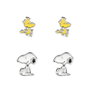 PEERS HARDY Set de 2 Paires de Boucles d'Oreilles Snoopy - Boucles d'Oreilles Officielles Snoopy et Woodstock