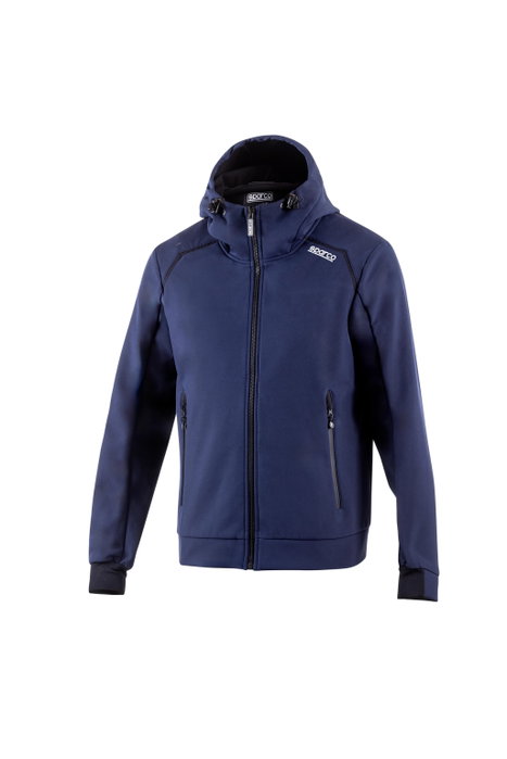 Sparco Veste Softshell avec Capuche Bleu/BK XL Sparco Veste Softshell avec Capuche Bleu/BK XL