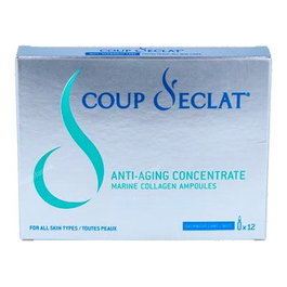 COUP D ECLAT Collagène Marin 12 Ampoules Soin Anti-Âge Régénérant Peau