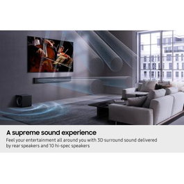 Samsung HW-QS750F/EN Barre de Son Q Series 5.1.2 Canaux Sans Fil Bluetooth Wi-Fi Titan Black