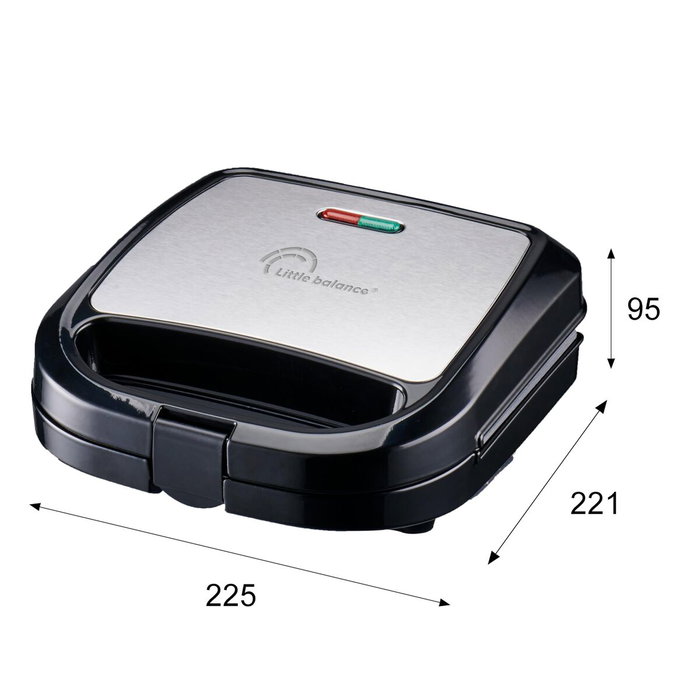 Little Balance Happy Gaufres 2 - Gaufrier Inox/noir Little Balance Happy Gaufres 2 - Gaufrier Inox/noir