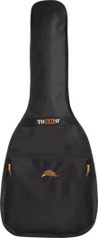 TOBAGO Lot de 10 Housses pour Guitare Acoustique Dreadnought Noire Polyster 600 Deniers (Set de 10)