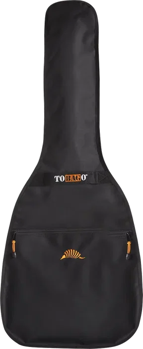 TOBAGO Lot de 10 Housses pour Guitare Acoustique Dreadnought Noire Polyster 600 Deniers (Set de 10)