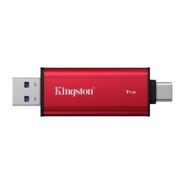 Kingston External SSD Dual Portable 1TB Noir, rouge