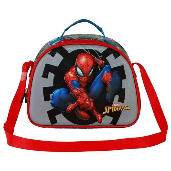 Sac pour snack Spider-Man Gris 20 x 26 x 10 cm