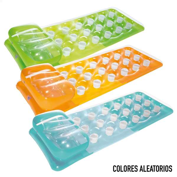 Intex Colchoneta 18 vasos 188 x 71 cm en PVC - Modèles surtidos (2 couleurs, à partir de 6 mois)