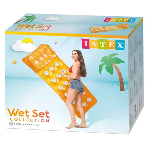 Intex Colchoneta 18 vasos 188 x 71 cm en PVC - Modèles surtidos (2 couleurs, à partir de 6 mois)