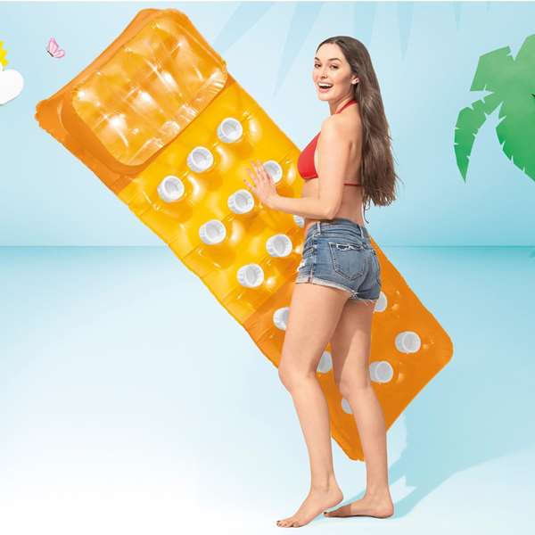 Intex Colchoneta 18 vasos 188 x 71 cm en PVC - Modèles surtidos (2 couleurs, à partir de 6 mois)