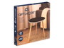 Giftdecor Table d'Appoint 40 cm avec LED Noire (Set de 6)
