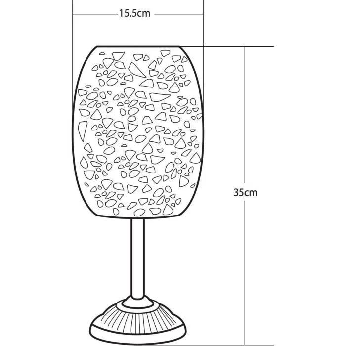 Galix G2003 Lanterne Solaire Extérieure en Métal Cuivré Vintage, Éclairage LED Blanc 10 Lumens, Hauteur 35 cm, Autonomie 8h