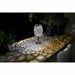 Galix G2003 Lanterne solaire en métal cuivré, LED blanc froid