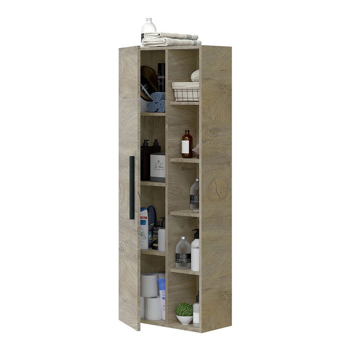 Armoire Forés Marron Mélamine 51 X 25 X 135 CM Armoire Forés Marron Mélamine 51 X 25 X 135 CM