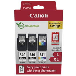 Canon PG-540L x2 / CL-541XL Photo Value Pack avec Papier Photo