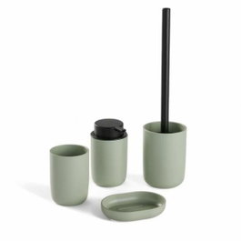 Today Ensemble de 4 accessoires de salle de bain UTILITY - Vert