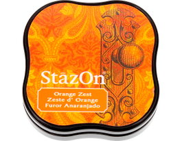 Tsukineko Tampon STAZON MIDI Orange fluo 58x58mm