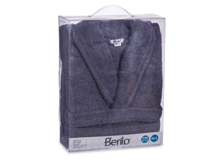 Berilo Peignoir Gris 500 g Taille L Coton 152x110 cm (Set de 6) Berilo Peignoir Gris 500 g Taille L Coton 152x110 cm (Set de 6)