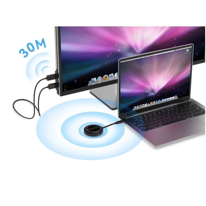 Conceptronic ATHERIC01B Transmetteur USB-C vers HDMI sans fil, 5GHz, 30m, 1080p 60Hz Conceptronic ATHERIC01B Transmetteur USB-C vers HDMI sans fil, 5GHz, 30m, 1080p 60Hz