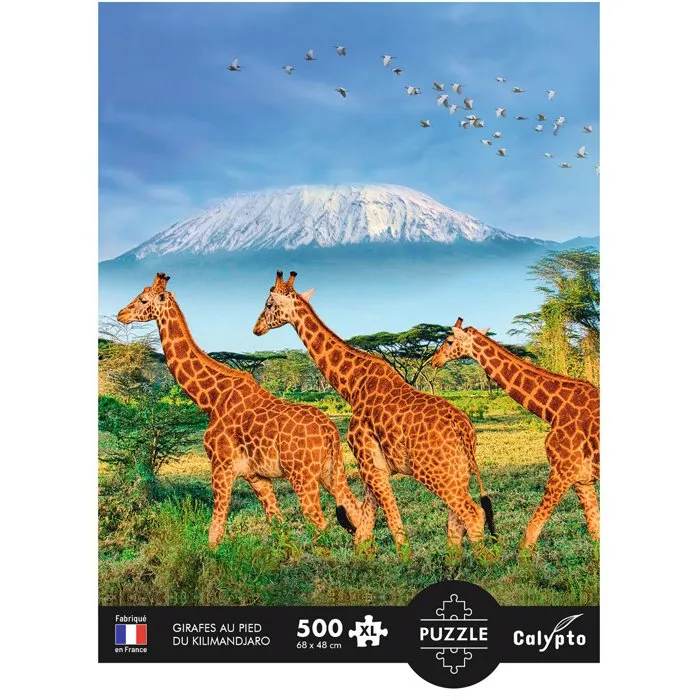 Sentosphere Puzzle Calypto Girafes 500 Pièces Grand Format - Dès 8 Ans - Toucher Velours