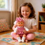Tachan Poupée 26cm avec jupe et pantalon roses - Ensemble de jeu de rôle pour fille, à partir de 18 mois