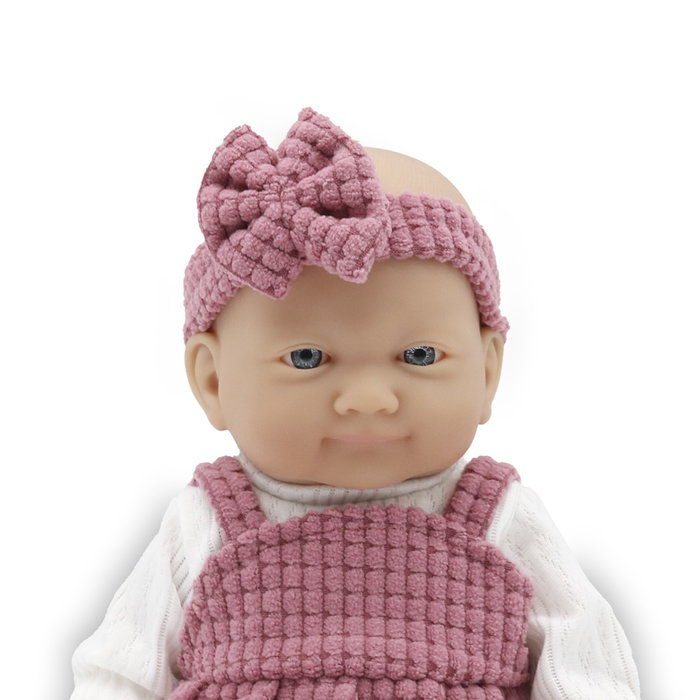 Tachan Poupée 26cm avec jupe et pantalon roses - Ensemble de jeu de rôle pour fille, à partir de 18 mois