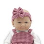 Tachan Poupée 26cm avec jupe et pantalon roses - Ensemble de jeu de rôle pour fille, à partir de 18 mois