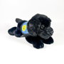 DEQUBE Peluche Labrador noir 21 cm avec gilet - Jouet doux de bienfaisance BOCALAN 939D00249