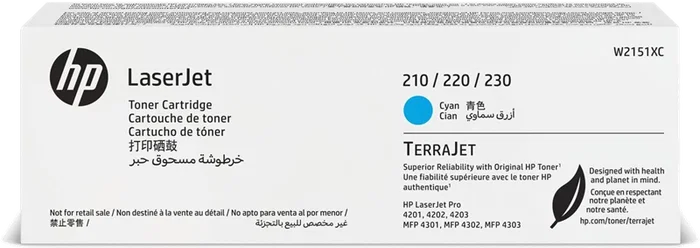 HP Toner Cyan Original W2151XC - Cartouche d'encre HP Toner Cyan Original W2151XC - Cartouche d'encre