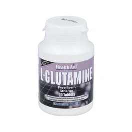 Health Aid L-Glutamina 500Mg 60 Comprimés Complément Alimentaire Protection Musculaire