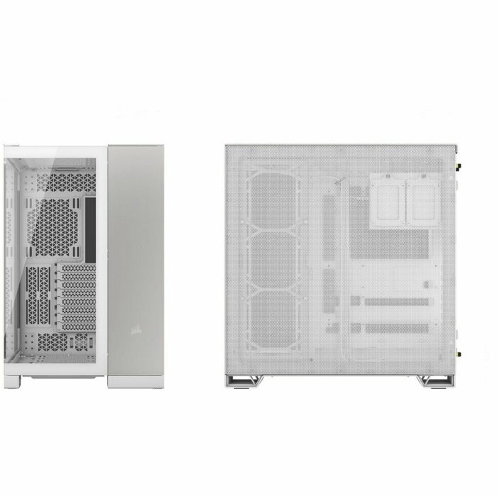Corsair 6500X Boîtier PC Mid-Tower Blanc/Gris Satiné Aluminium